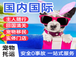连云港机场快递国际宠物托运 【国